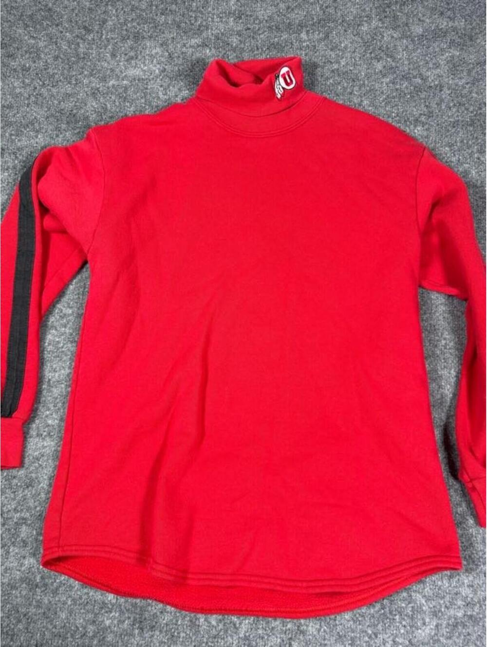 Majestic Red Univ of Utah Utes Sweatshirt MEDIUM